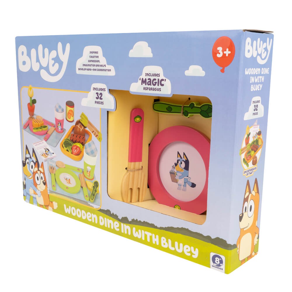 Bluey Wooden DIine In With Bluey Set