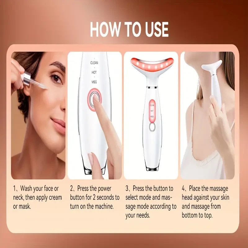 LED Face-Lifting Device - 7 Color Lifting and Firming Facial Massager