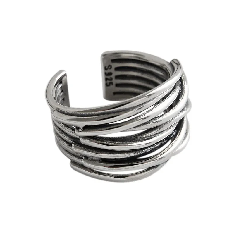 Retro Multi-coil Bracelet Open Index Finger