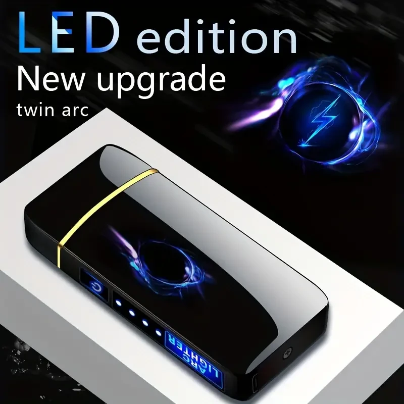 Outdoor Smart Windproof USB Charging Lighter - Rechargeable and Reusable