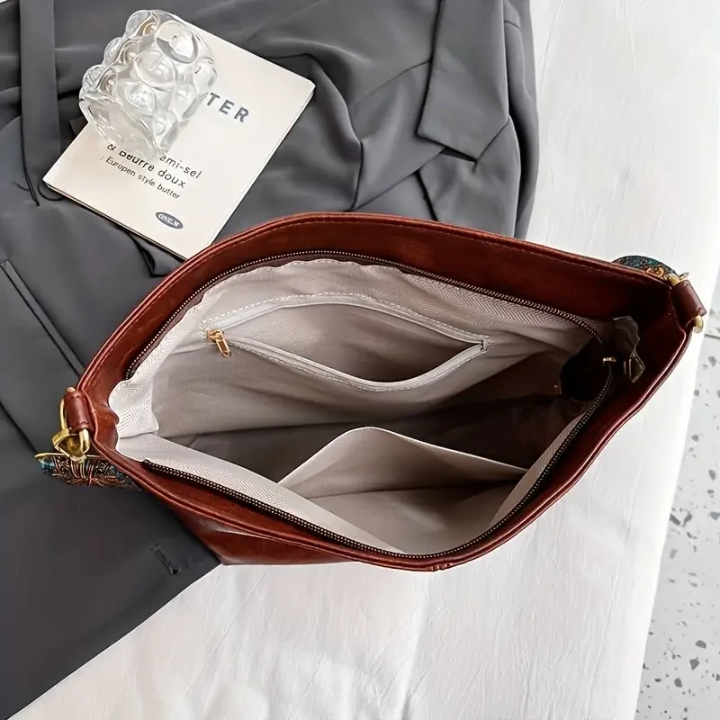 Vintage Crossbody Tote Bag