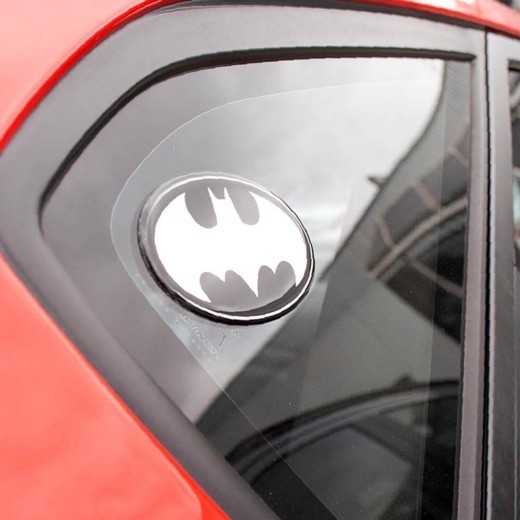 Fan Emblems DC Batman Oval Logo Decal (Black & Chrome)