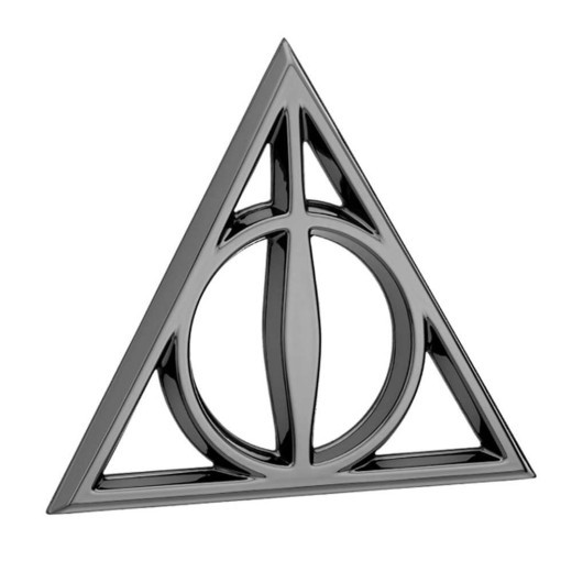 Fan Emblems Harry Potter Deathly Hallows 3D Decal (Black)