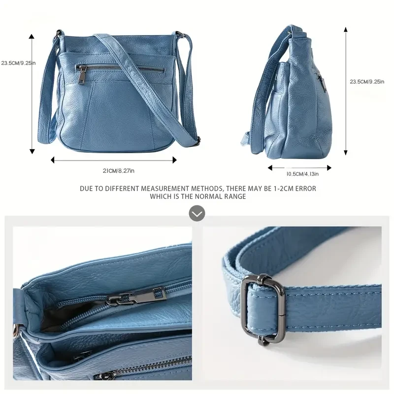 Genuine Leather Crossbody Bag