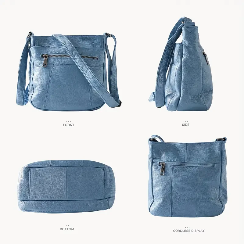 Genuine Leather Crossbody Bag