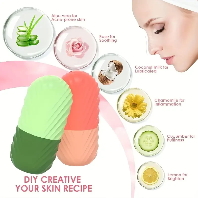 Reusable Ice Facial Roller Massager - Skin Enhancing & Glowing Skin