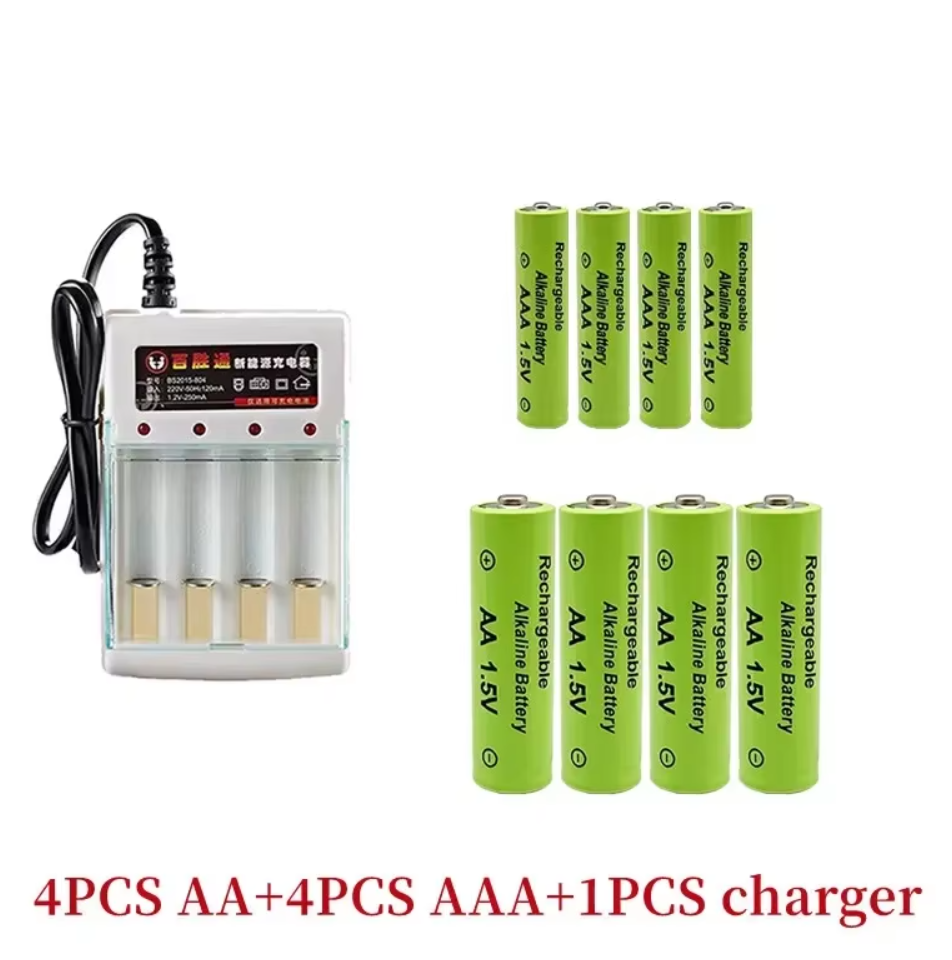 1.5V rechargeable battery, AAA3800 + AA 3000mAh+Charger