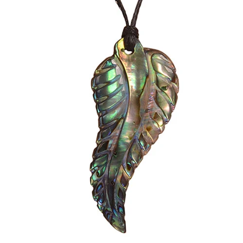 Pāua Fern Pendant