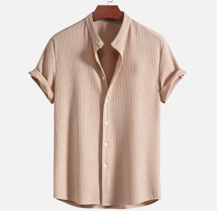 Short Sleeve Loose Shirt Top Summer Men's  Clothing