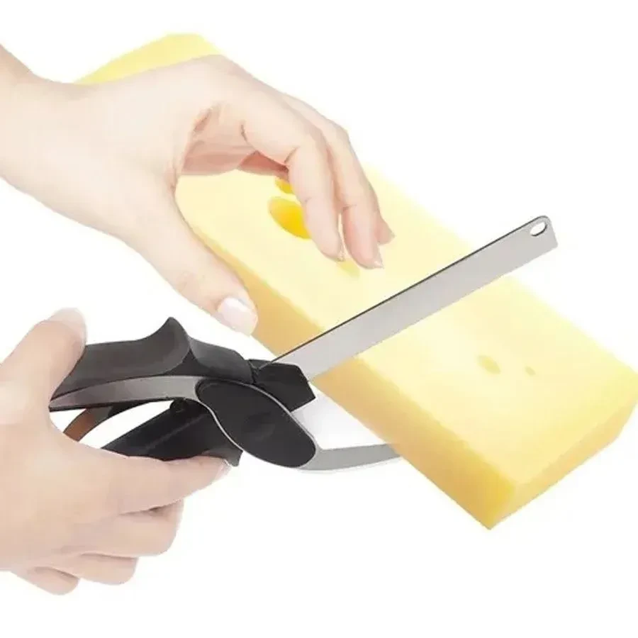 Scissors Knife Cutter Multipurpose 2 In 1 Clever Stainless Steel