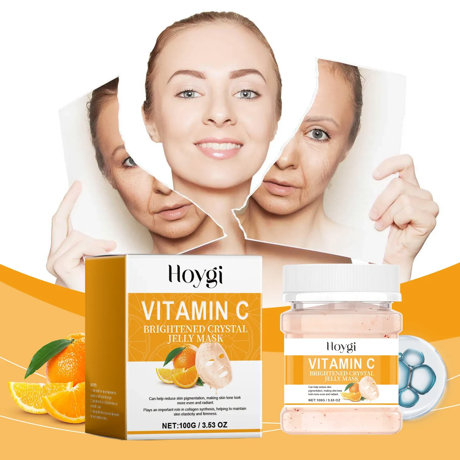 Vitamin C Moisturizing Mask Powder Repair Water Light Transparent