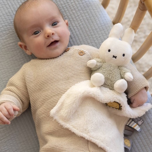 Miffy Fluffy Cuddle Cloth Green