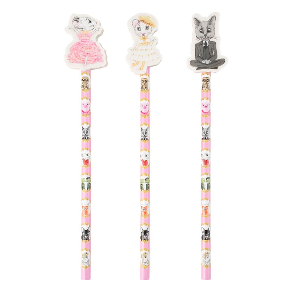 Claris Pencil Set With Eraser Toppers