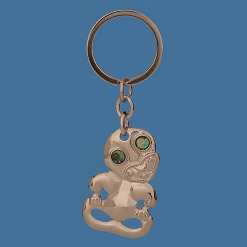 Pāua Tiki Keyring