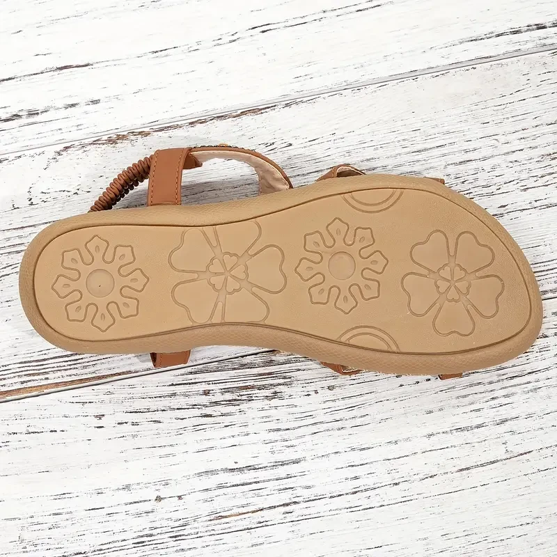 Women's Rhinestone Butterfly Flat Sandals