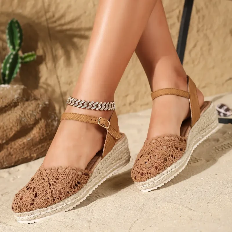 Women's Solid Color Elegant Sandals.