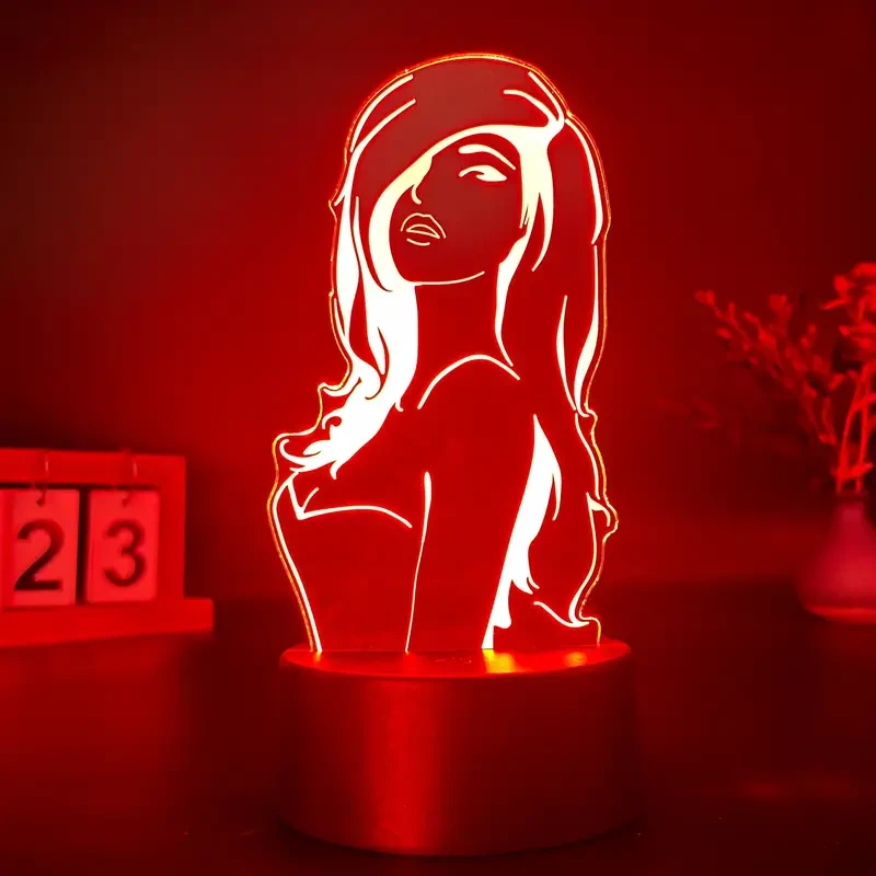 Color-Changing 3D Illusion Night Light - Touch Control