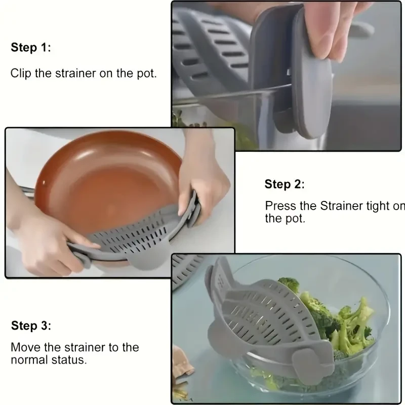 1pc, Strainer, Silicone Pot Strainer