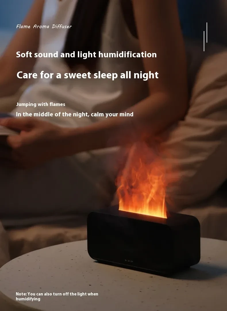 USB Timing Simulation Aroma Diffuser & Flame Humidifier