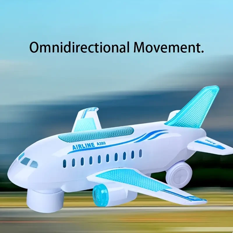 Kids' Electric Airplane Toy with Lights & Music
