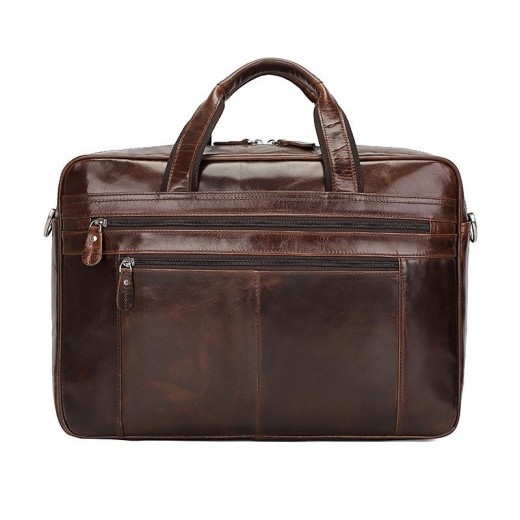 Leather Handbag Briefcase Napa Leather Comfortable Texture Men's Real-Leather Bag