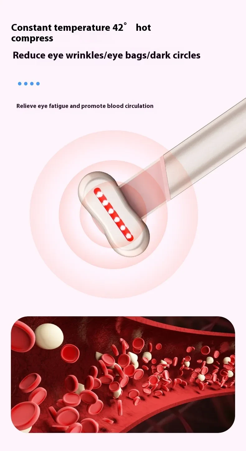 Electric Eye Massager Red Blue Light Massage