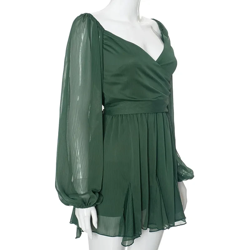 Women's Solid Color Slim Fit Short Dress
