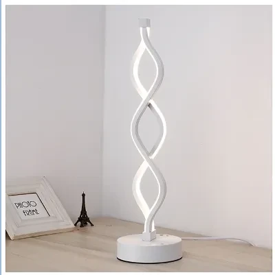 Wave Type LED Desk Lamp Plug-in Three-color Temperature Desk Lamp