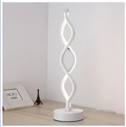 Wave Type LED Desk Lamp Plug-in Three-color Temperature Desk Lamp