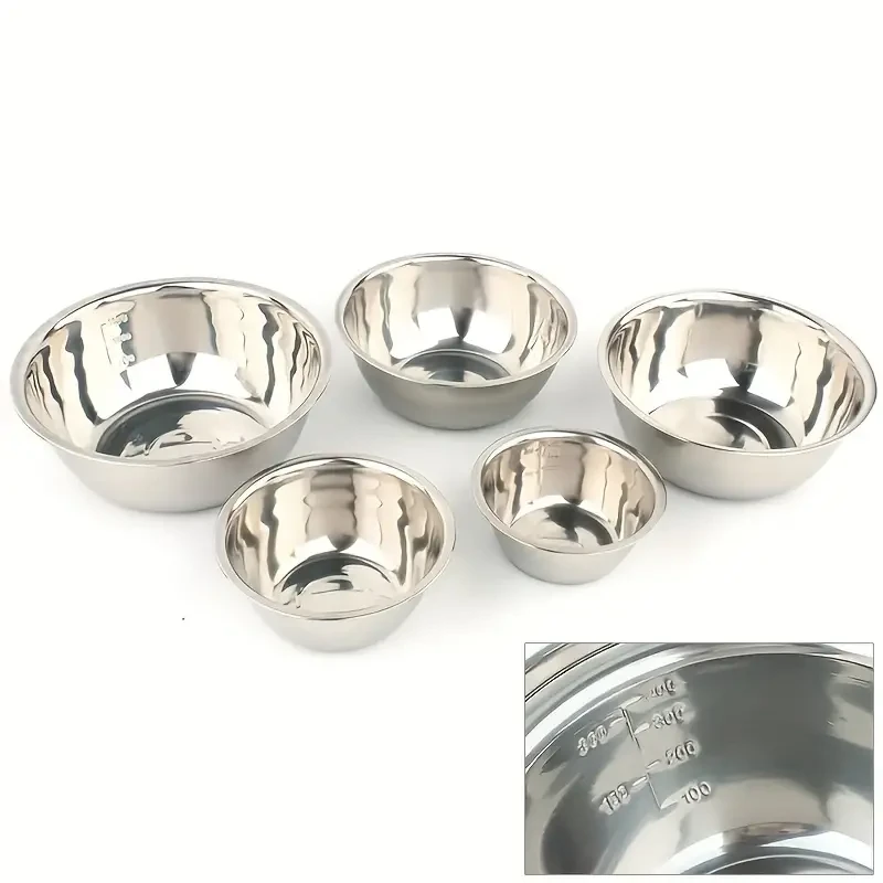 5pcs Stainless Steel Mixing Bowls