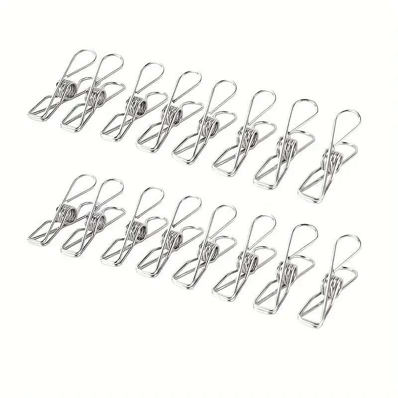 60-Pack Heavy Duty Stainless Steel Wire Clothespins