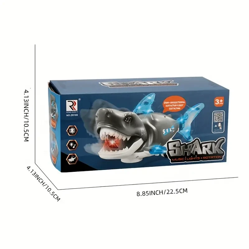 Interactive Electric Shark Toy with Lights & Music