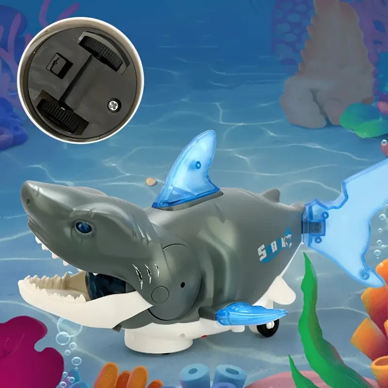 Interactive Electric Shark Toy with Lights & Music