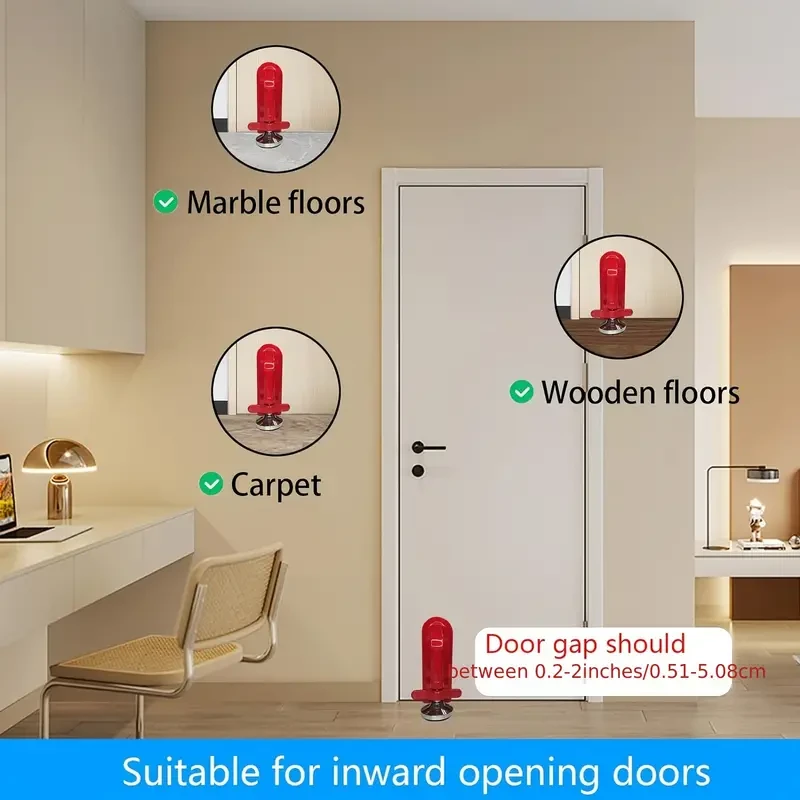 Portable Anti-Theft Door Lock - No Drill, Easy Install