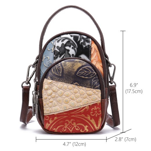 Women's Handbag Leather Stitching Bag