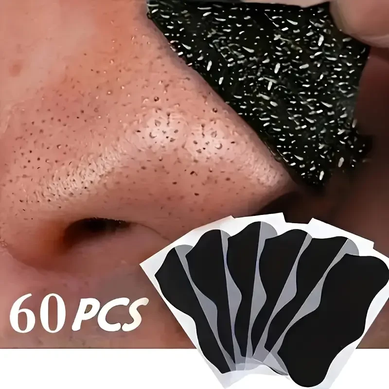 60pcs Unscented Blackhead Cleansing Nose Strips