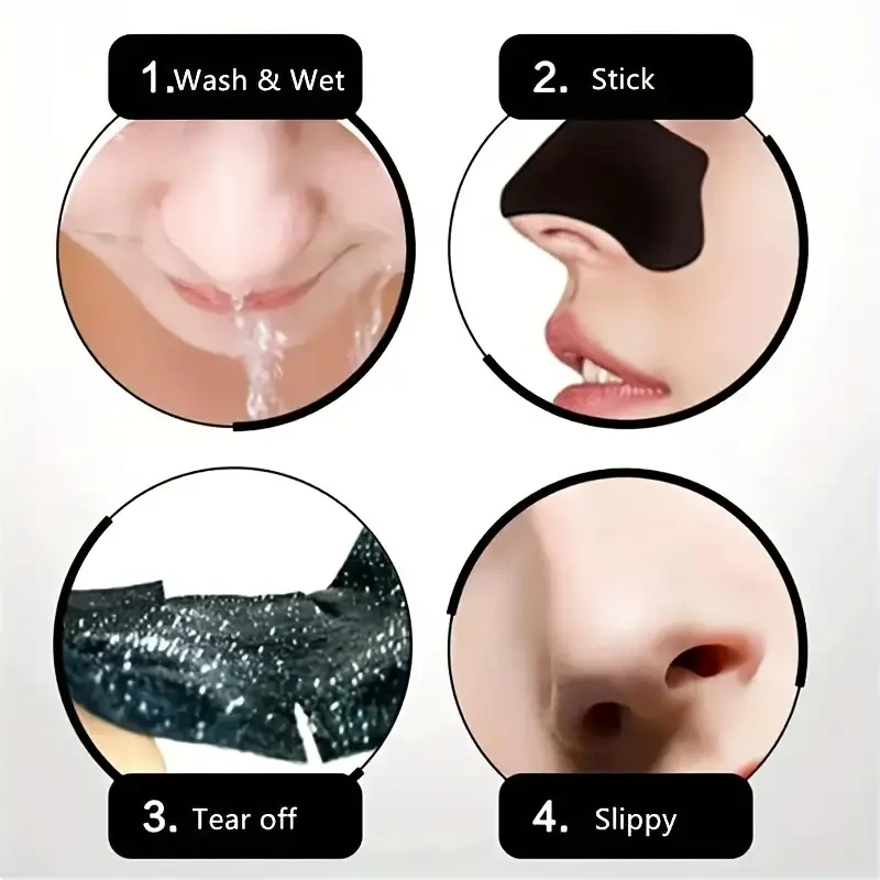 60pcs Unscented Blackhead Cleansing Nose Strips