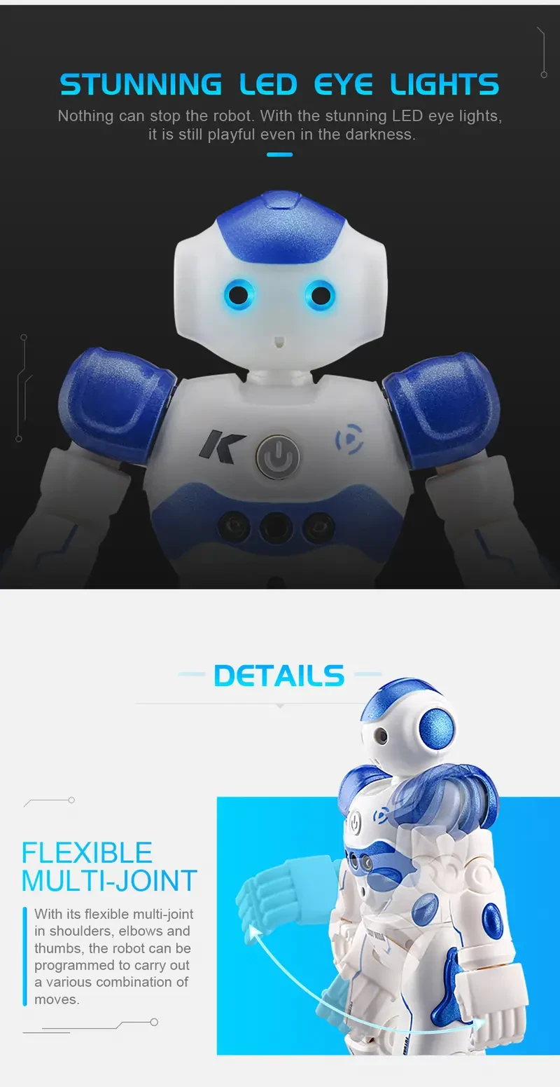 R2 Intelligent Robot Remote Control Dancing Toy for Boys and Girls, Halloween & Christmas Gift
