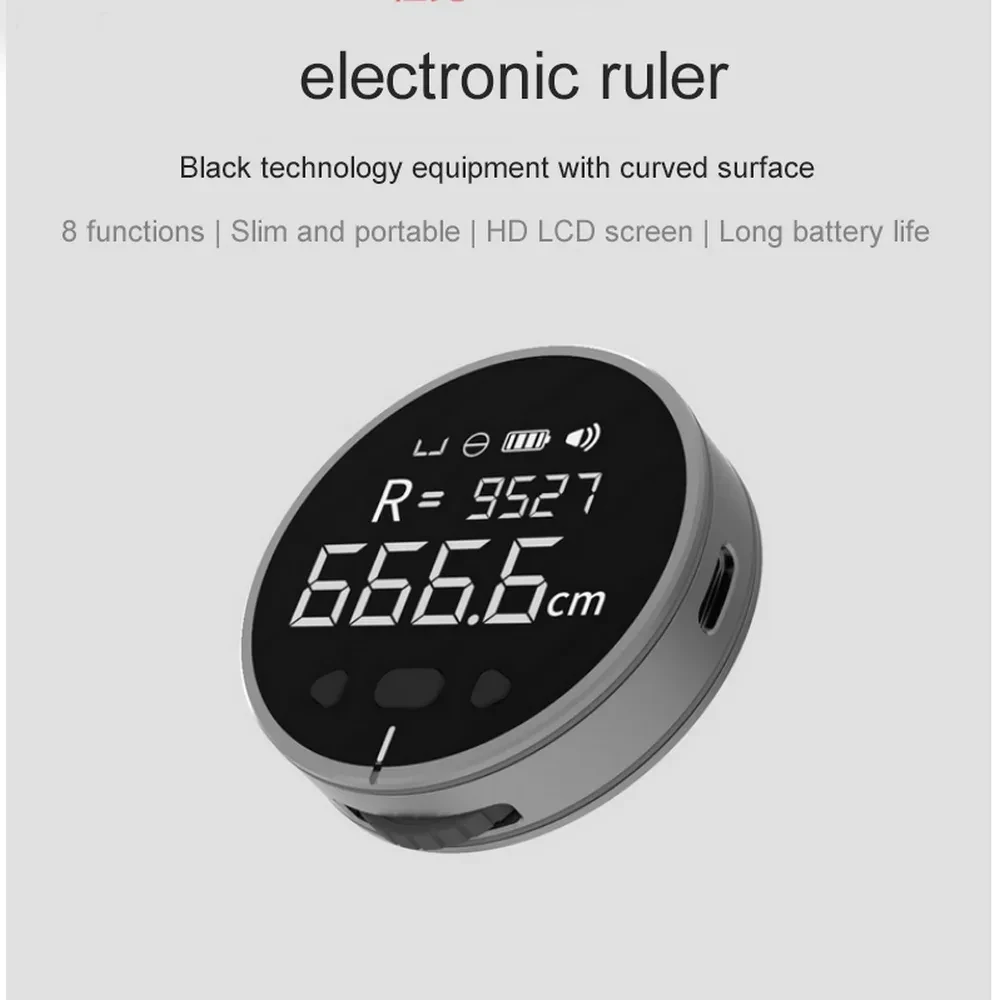 High Precision Electronic Measuring Ruler with Digital LCD