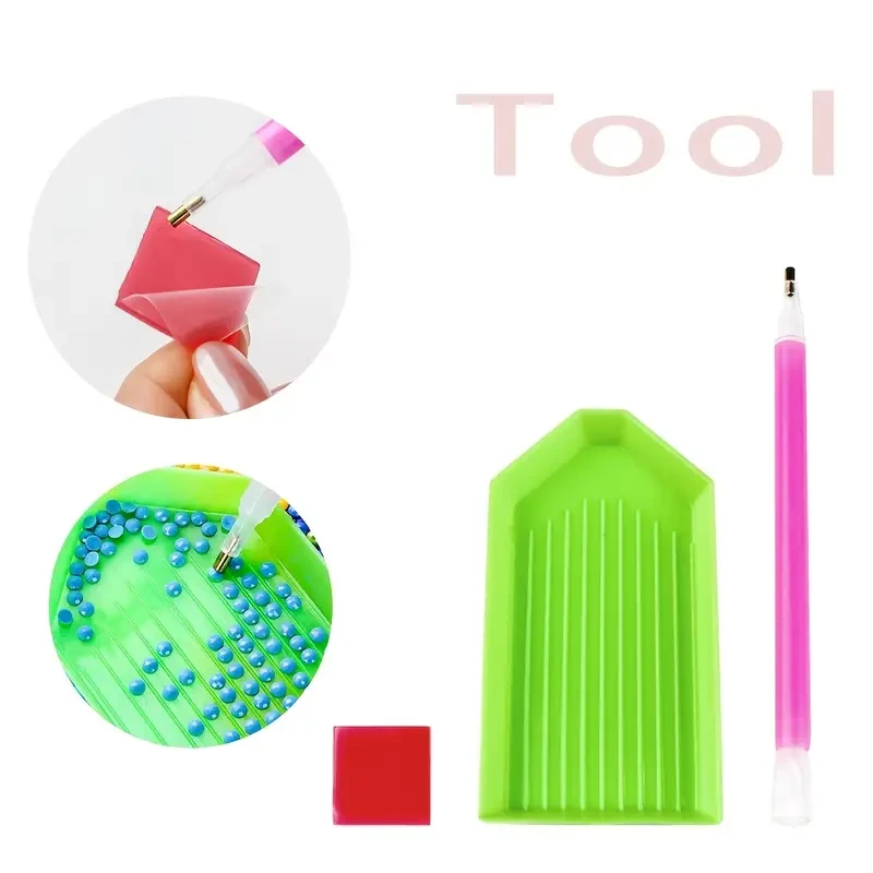 Large Frameless 5D Diamond Art Painting Kit - Crystal Ball Apple (40x40cm)