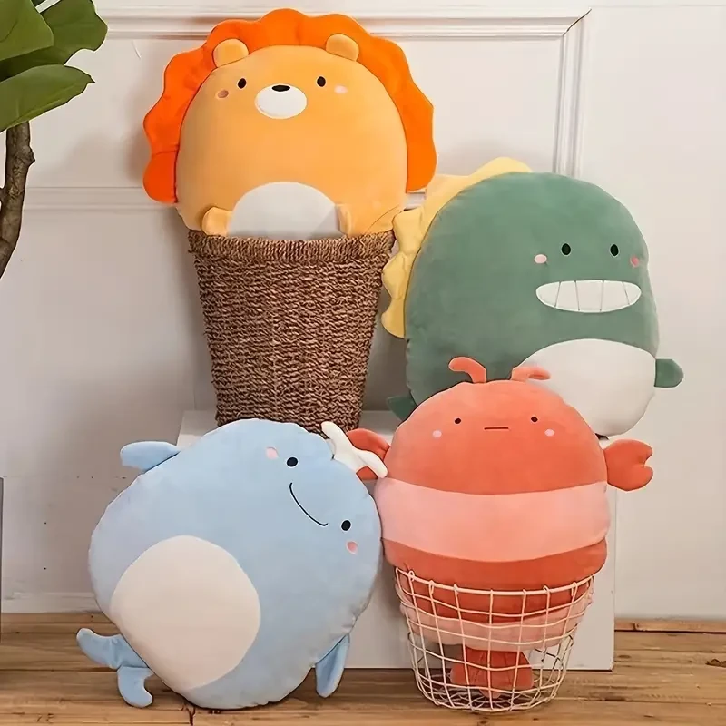 Large Cartoon Animal Plush Pillow