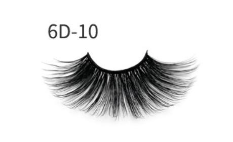 Nethong 25mm Mink False Eye Lashes 6D Three-Dimensional Messy Cross-Eye Lashes Europe and The United States Cross-Border for Eye Lashes