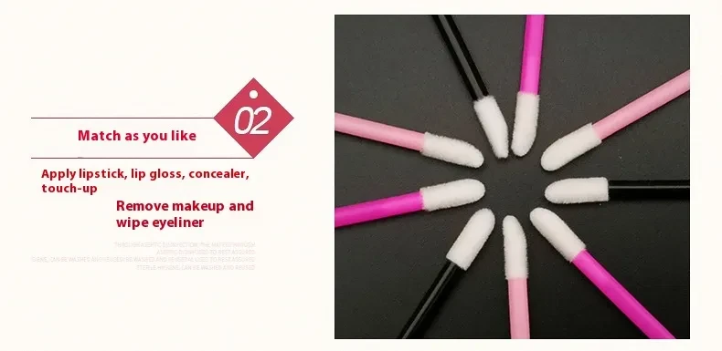 Disposable Portable Mini Hollow Lip Brush