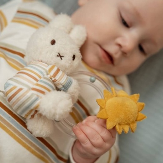 Miffy Vintage Stripes Ring Rattle
