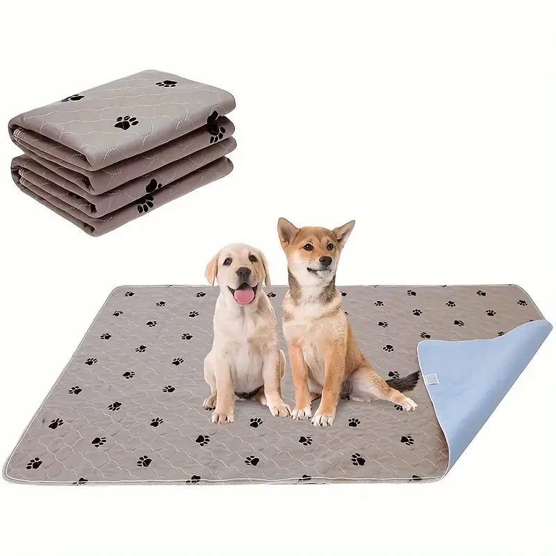 Waterproof Dog Urine with Pad Paw Print Pattern