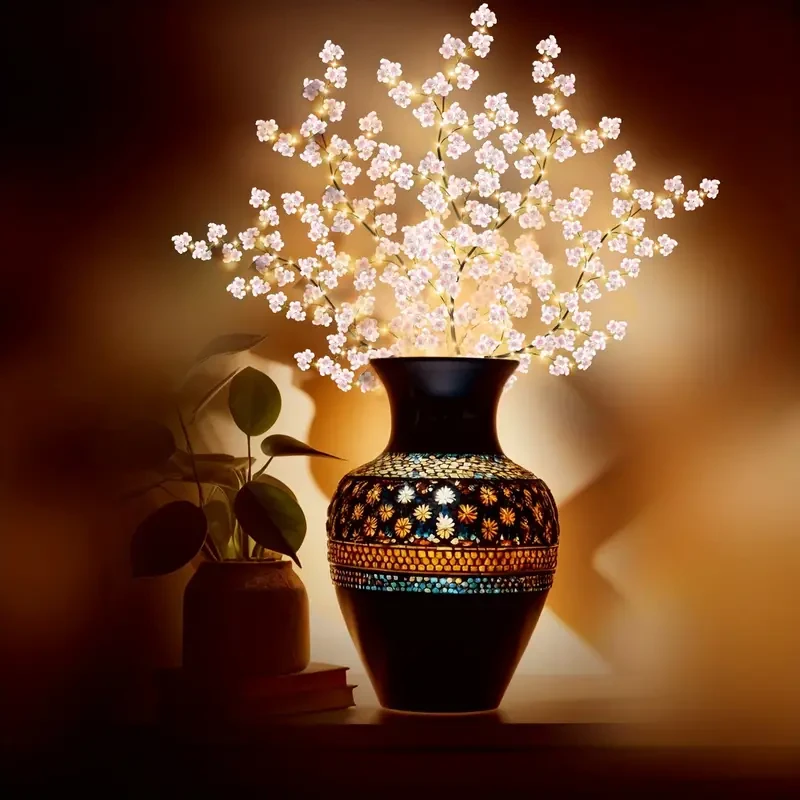 Cherry Blossom Lighted Garland - 100 Fairy Lights, 1.8M/5.9FT