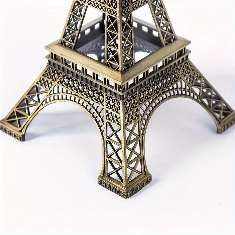 1pc, 32cm/12.6in Exquisite Paris Eiffel Tower Metal Craft Decor