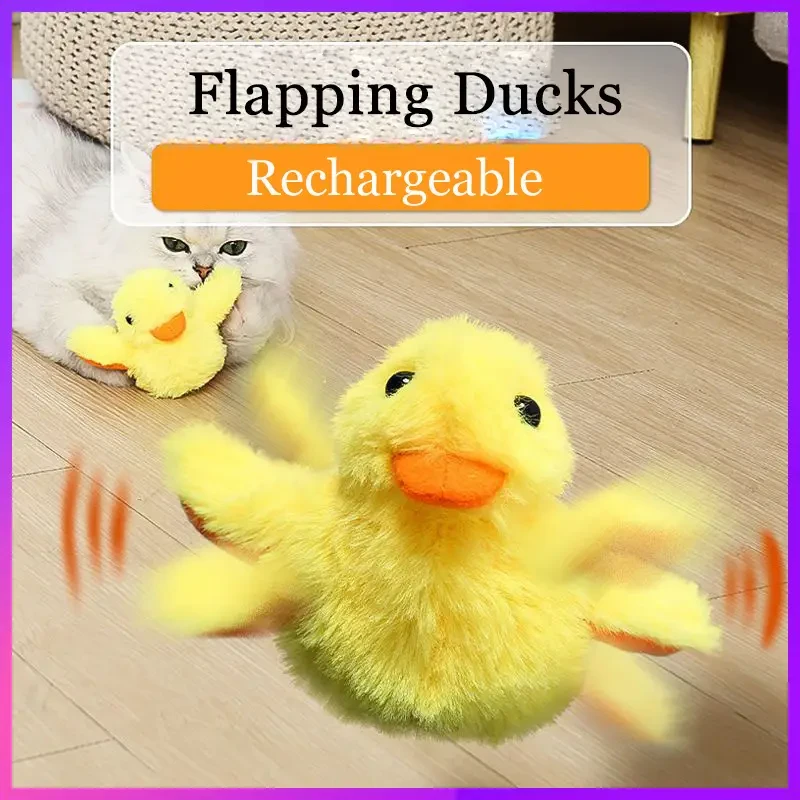 Deluxe Flapping Wing Interactive Electric Cat Toy - Automatic Duck Exercise Companion