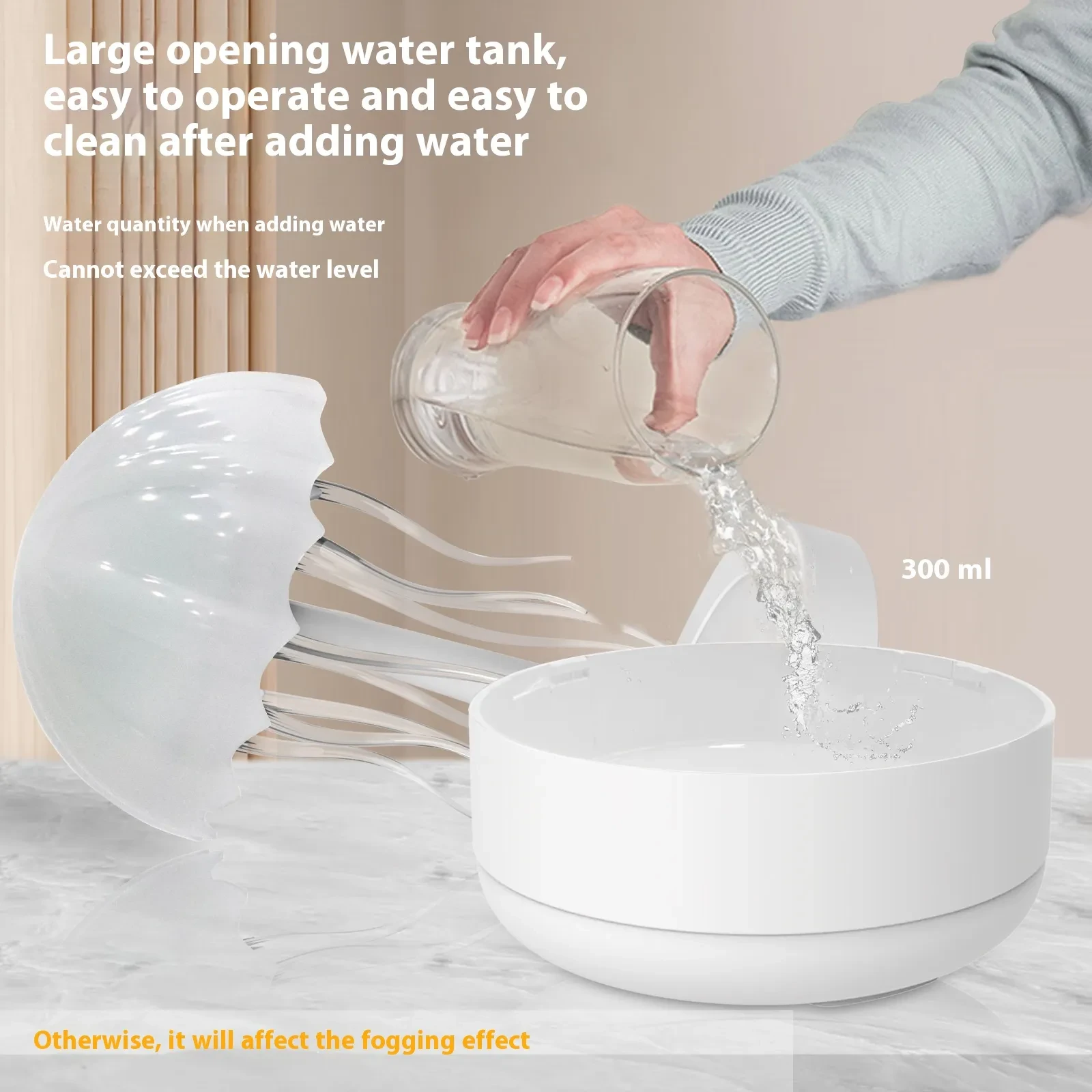 Jellyfish Humidifier Fragrance Diffuser Colorful Night Light
