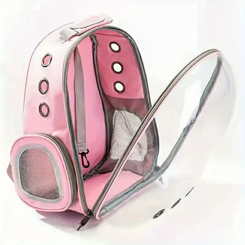 Breathable Transparent Space Capsule Cat Backpack - Durable Acrylic Pet Carrier